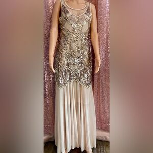 Sequin Embellished Evening Gown